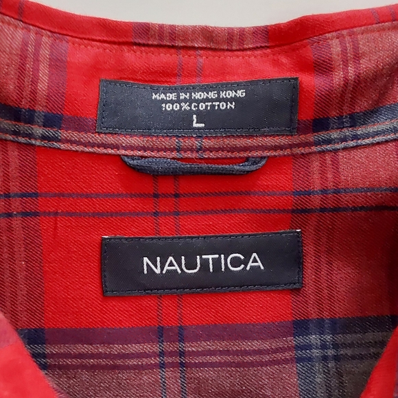 NAUTICA Men's Dress Shirt / SIZE: LARGE - Picture 3 of 6